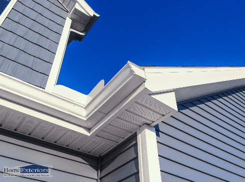 Close-Up View of a House Gutter, Showcasing Home Revitalization Efforts in Akron and Cleveland Areas